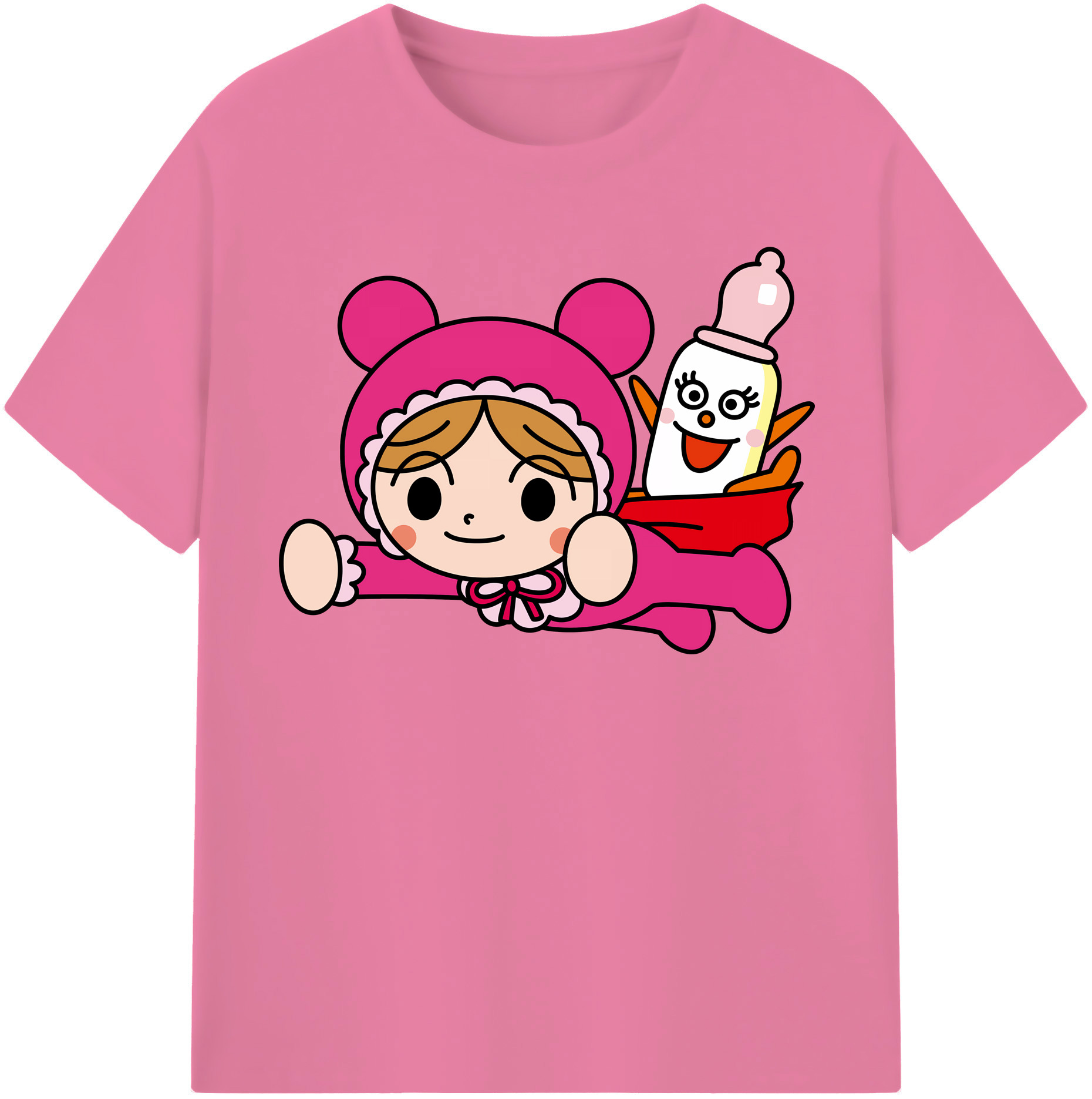 （画像用） アンパンマン Anpanman 綿100％半袖Tシャツ（フロントプリント）